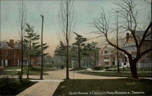 Toronto Ontario Rosedale Cluny Ave Crescent Road c1910 Vintage Postcard