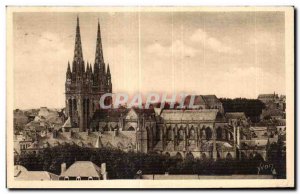 Old Postcard Quimper La Cathedrale view Fruay