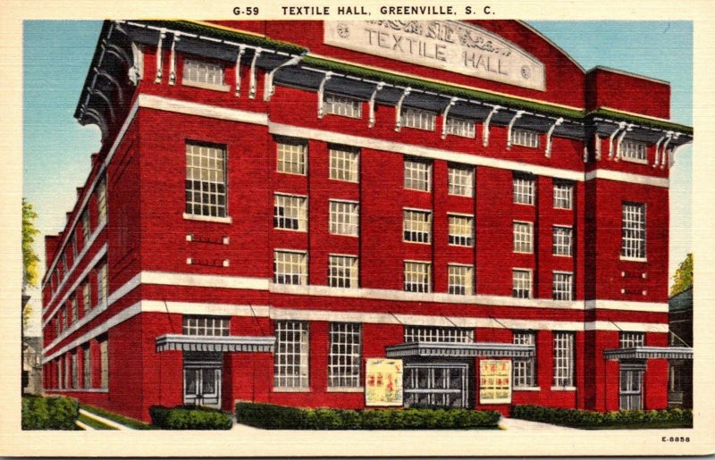 South Carolina Greenville Textile Hall