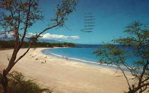 Vintage Postcard Gentle Surf Broad White Sands Resort Mauna Kea Beach Hawaii HI