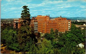 Postcard WA Spokane Sacred Heart Hospital bird's eye view