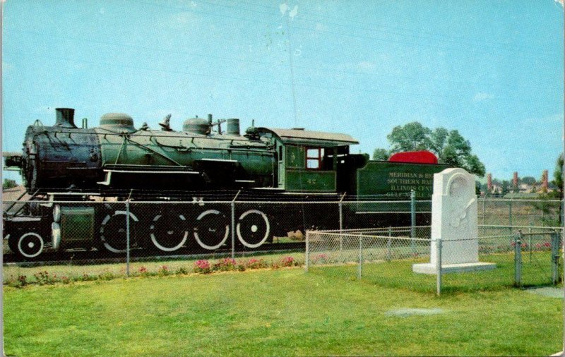 Trains Locomotive At Jimmie Rogers Monument Meridian Mississippi