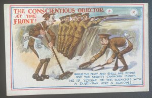 Mint England Picture Postcard The Conscientious Objector At The Front