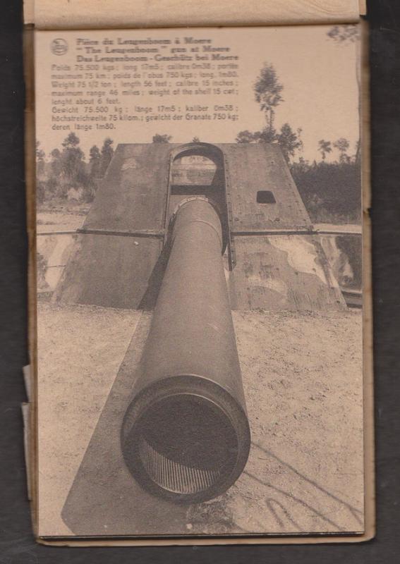 The Leugenboom Greman WW I Gun At Moere France - Intact Booklet Of 10 - Rare