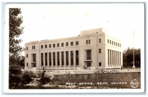 1939 Post Office Building Reno Nevada NV Frashers RPPC Photo Vintage Postcard