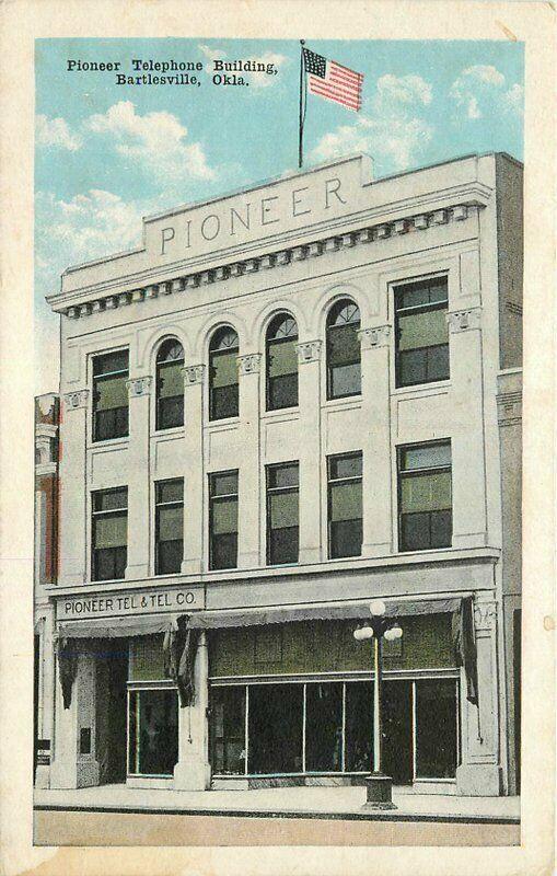 Bartlesville Oklahoma Pioneer Telephone Building Kropp 1920s Postcard 2995