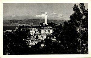 Vtg San Francisco California CA Coit Tower on Telegraph Hill Unused Postcard