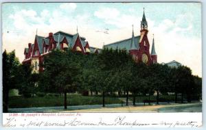 LANCASTER, Pennsylvania  PA    ST. JOSEPH'S HOSPITAL   1908  Postcard