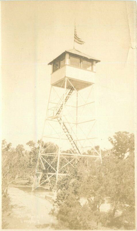 Arizona C-1910 Hopi Point Lookout RPPC Photo Postcard 21-1950