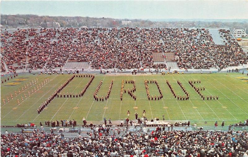 D99/ Lafayette Indiana Purdue University Stadium Postcard Football Chrome Band