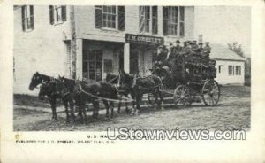 US Mail Coach, JH Greeley in Wilmot Flat, New Hampshire