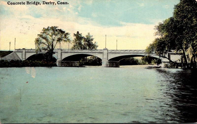 Connecticut Derby Concrete Bridge 1911