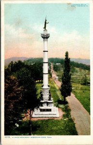 Postcard TN Missionary Ridge Illinois Monument Civil War Memorial ~1910 F31