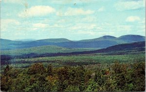 View Franconia Notch White Mountains New Hampshire NH Postcard PM Burlington VT  