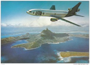 UTA airlines DC 10-30 Jet Airplane , 80-90s