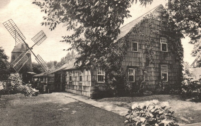 Howard Payne Home Sweet Home Old Windmill Long Island NY Vintage Postcard