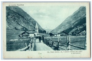 Italy Postcard Our Frontiers Eternal Alps The Pinnacles View c1910 Unposted