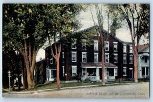 1910 Litchfield Connecticut CT Vintage Postcard County Jail 1811 Building Posted