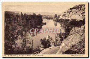 Old Postcard Souillac La Vallee de la Dordogne