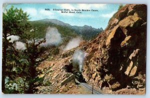 Moffat Road Colorado Postcard Gibraltar Cliffs South Boulder Canon 1910 Unposted