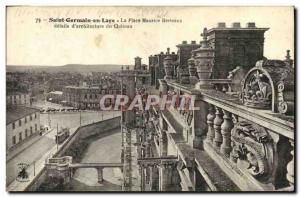 Old Postcard Saint Germain en Laye Place Maurice Chateau Berteaux