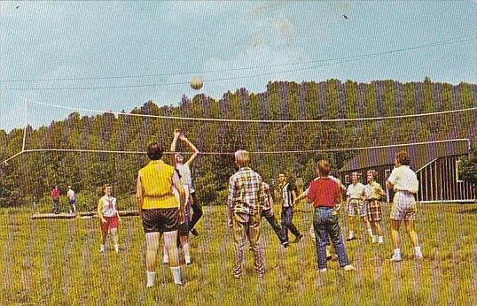 Volleyball At Forest County Camp Marienville Pennsylvania 1964