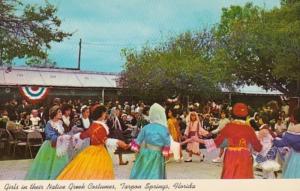 Florida Tarpon Springs Girls In Native Greek Costumes During Epiphany Ceremony