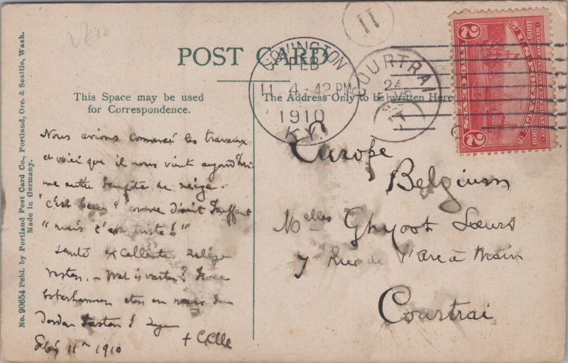 Winter Valdez Alaska Vintage Postcard C324