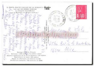 Postcard Modern Haute Vallee de la Durance Lake Serre Poncon Chapelle Saint M...