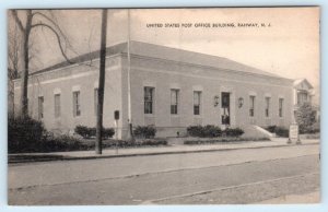 RAHWAY, New Jersey NJ ~ POST OFFICE c1940s Union County Postcard