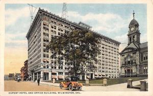 Wilmington Delaware Dupont Hotel Office Building Antique Postcard K90782