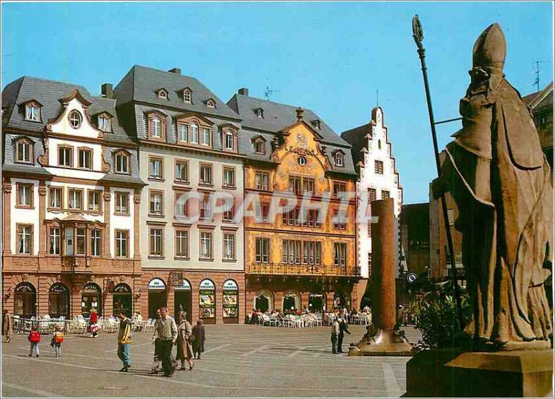 Modern Postcard Mainz am Rhein Marktplatz