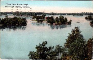 Postcard WATER SCENE Thousand Islands Ontario ON AK6566