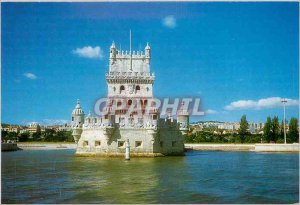 Modern Postcard Portugal Lisboa Belem Tower