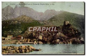 Old Postcard Corsica Corsica Porto Piana Rock etCretes of Paglia Orba