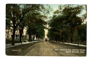 CT - South Norwalk. West Avenue North from Seymour Street circa 1909