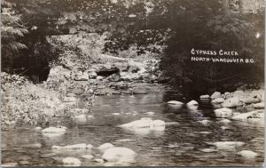 Cypress Creek North Vancouver BC UNUSED Real Photo Postcard E55