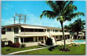 Vtg Fort Lauderdale Beach Florida FL Southern Shores Apartments Postcard