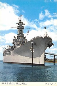 Signal Flags Flying From Port Yardarm, U.S.S., Alabama  