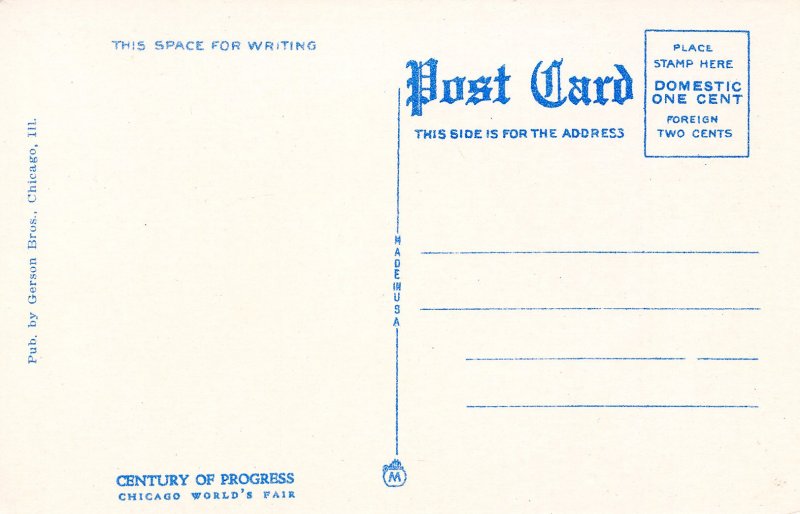 IL - Chicago. 1933 World's Fair. Swedish Pavilion