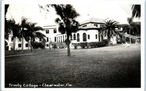 1940s Trinity College Clearwater FL Real Photo Postcard