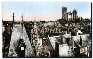 Old Postcard Bourges taken view of the Jacques Coeur palace