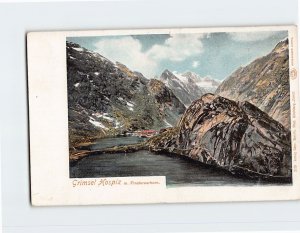 Postcard Grimsel Hospiz m. Finsteraarhorn Switzerland