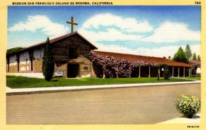 Sonoma, California - The Mission San Francisco Solano de Sonoma - in the 1940s