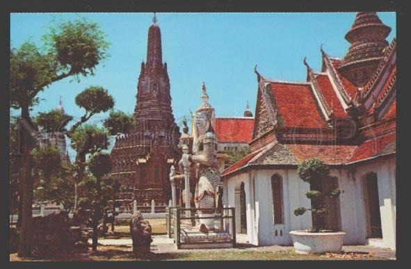 109141 THAILAND BANGKOK Wat Arun Temple of Dawn Old postcard