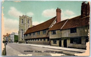 Postcard - Grammar School - Stratford-On-Avon, England