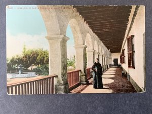 Corridor Of Santa Barbara Mission Santa Barbara CA Litho Postcard H1163084413