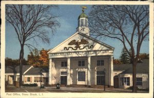 Stony Brook Long Island New York NY Post Office Vintage Postcard