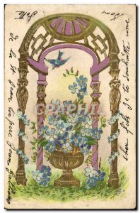 Old Postcard Fantasy Flowers