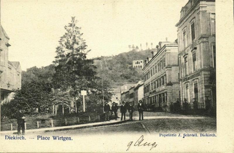 luxemburg, DIEKIRCH, Place Wirtgen (1899) Postcard